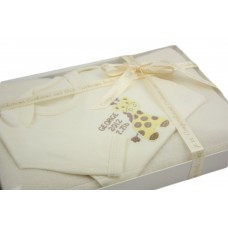 Personalised Newborn Baby Blanket & Bodysuit Boxed Gift Set Unisex